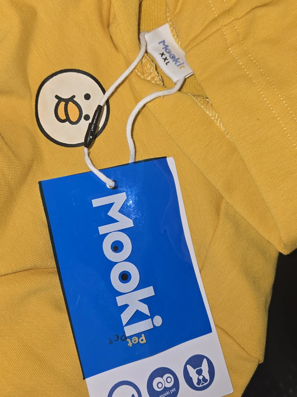 Yellow Cartoon Seagull Dog Hoodie with Hood